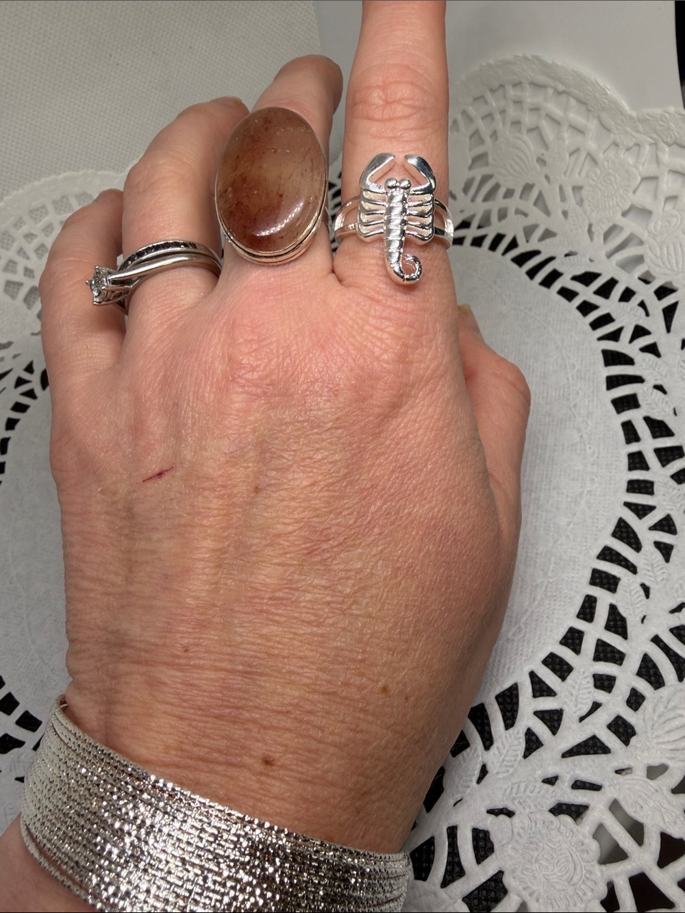925 Sterling Silver Scorpion Ring Sz 8 Desert Market Statement Scorpio